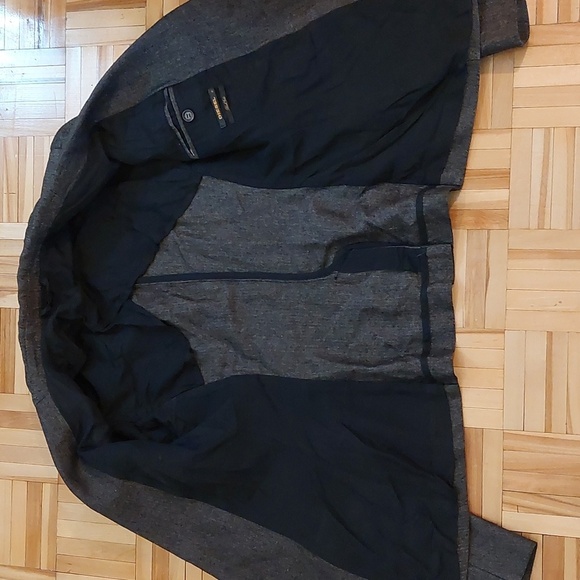 Diesel Black gold linen wool blend one botton blazer jacket size S - Picture 7 of 12